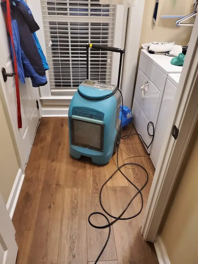 Commercial dehumidifier deployed for Flood Damage Cleanup in Whitehouse